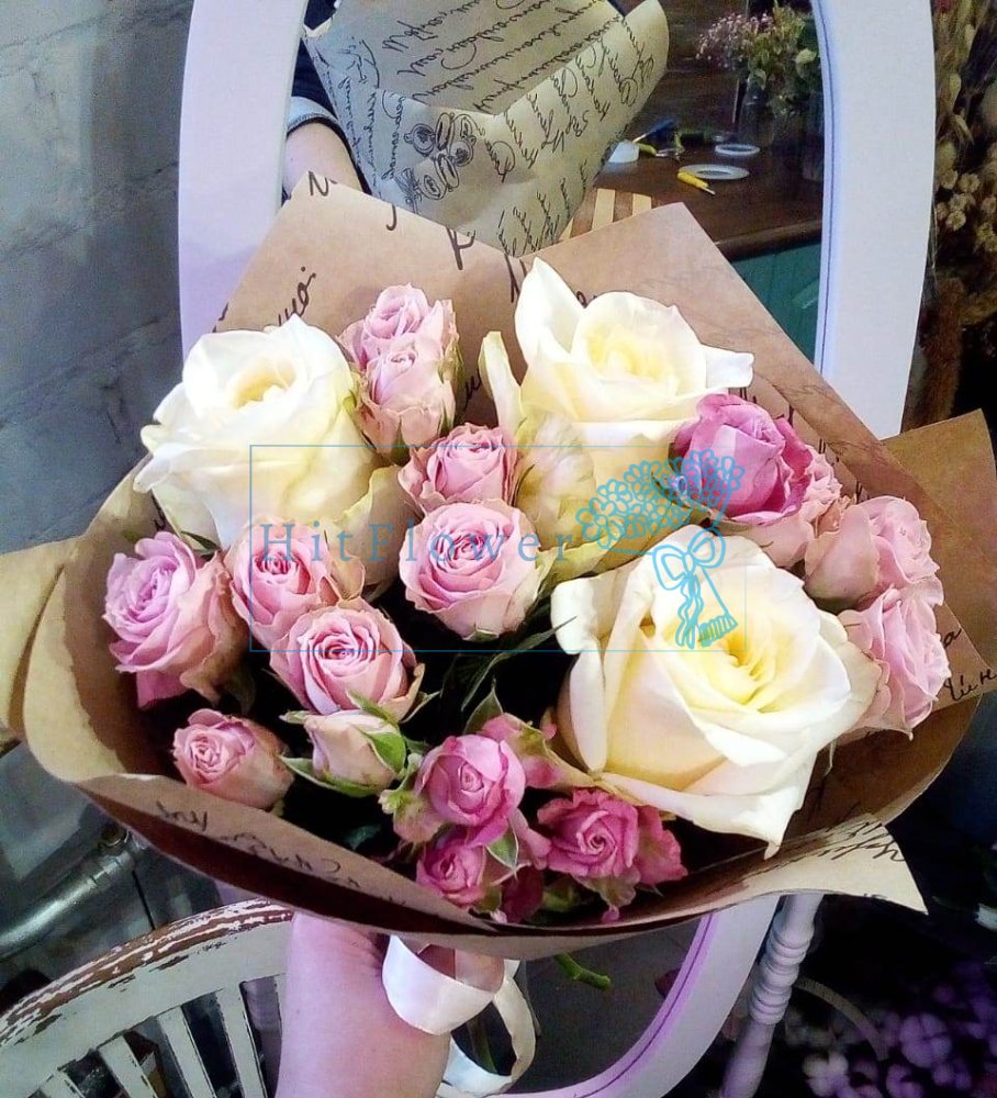 Букет цветов Магия роз Букет цветов из: Розы